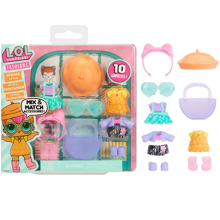 L.O.L. Surprise! Fashion Pack, Spring Style, 6 Unique Styles, Doll Accessories