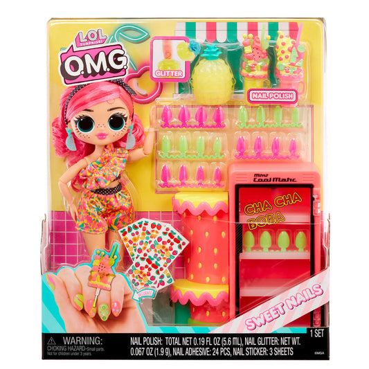 L.O.L Surprise OMG Sweet Nails Pinky Pops Fruit Shop with 15 Surprises