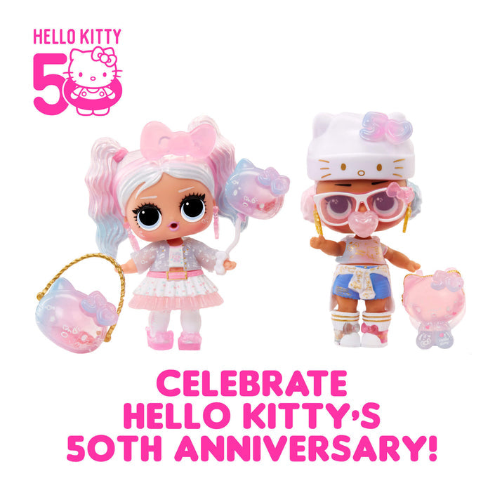 LOL Surprise Loves Hello Kitty Tots - Crystal Cutie - with 7 Surprises, Hello Kitty 50th Anniversary Theme