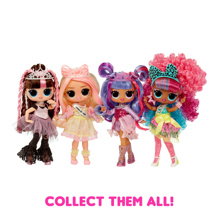 LOL Surprise Tweens Surprise Swap Curls-2-Crimps Cora Fashion Doll with 20+ Surprises