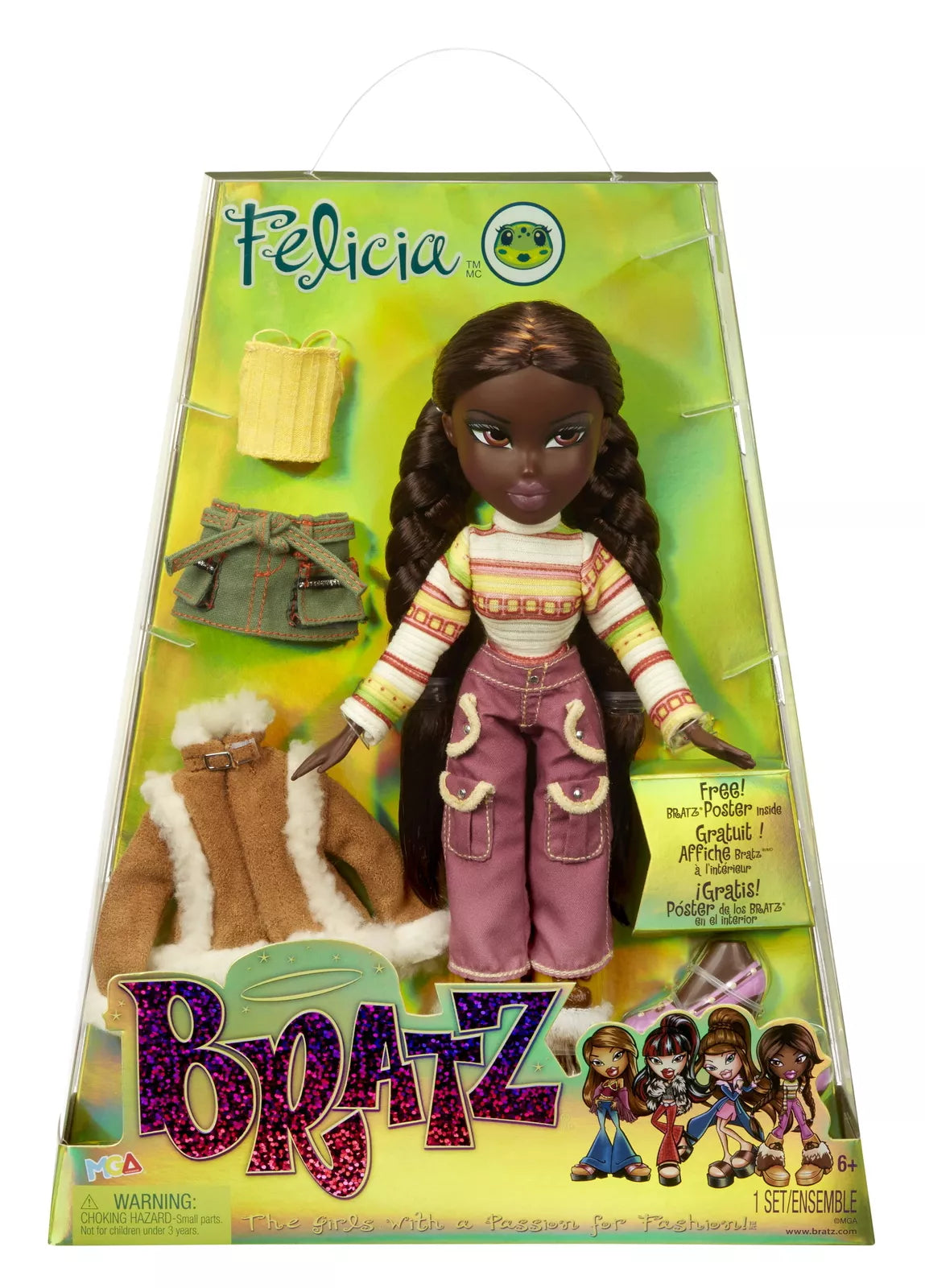 Bratz Original Fashion Doll Felicia Series 3 with 2 Outfits